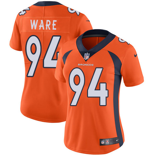 Women's Nike Denver Broncos #94 DeMarcus Ware Orange Team Color Vapor Untouchable Elite Player NFL Jersey