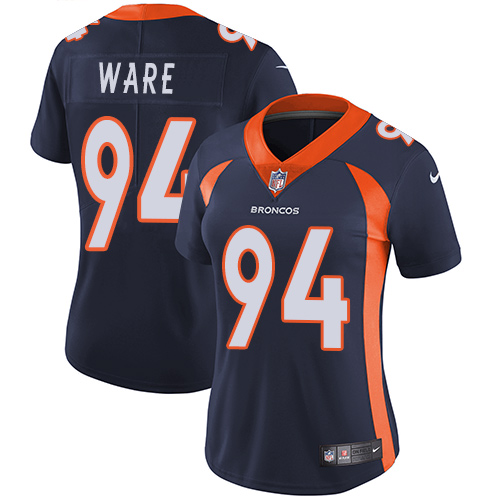 Women's Nike Denver Broncos #94 DeMarcus Ware Navy Blue Alternate Vapor Untouchable Elite Player NFL Jersey