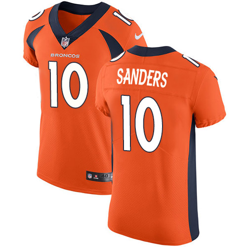 Men's Nike Denver Broncos #10 Emmanuel Sanders Orange Team Color Vapor Untouchable Elite Player NFL Jersey