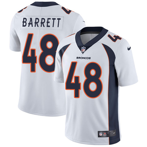 Men's Nike Denver Broncos #48 Shaquil Barrett White Vapor Untouchable Limited Player NFL Jersey