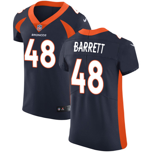 Men's Nike Denver Broncos #48 Shaquil Barrett Elite Navy Blue Alternate NFL Jersey