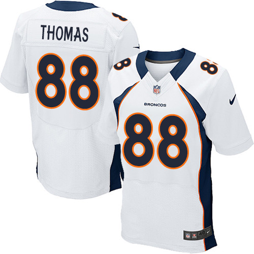 Men's Nike Denver Broncos #88 Demaryius Thomas Elite White NFL Jersey