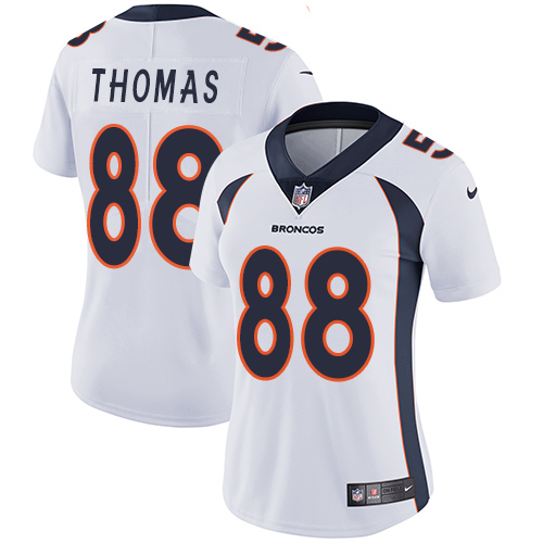 Women's Nike Denver Broncos #88 Demaryius Thomas White Vapor Untouchable Elite Player NFL Jersey