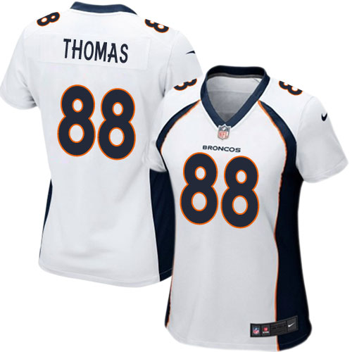 Women's Nike Denver Broncos #88 Demaryius Thomas Game White NFL Jersey