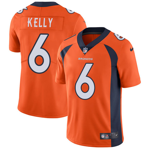 Men's Nike Denver Broncos #6 Chad Kelly Orange Team Color Vapor Untouchable Limited Player NFL Jersey