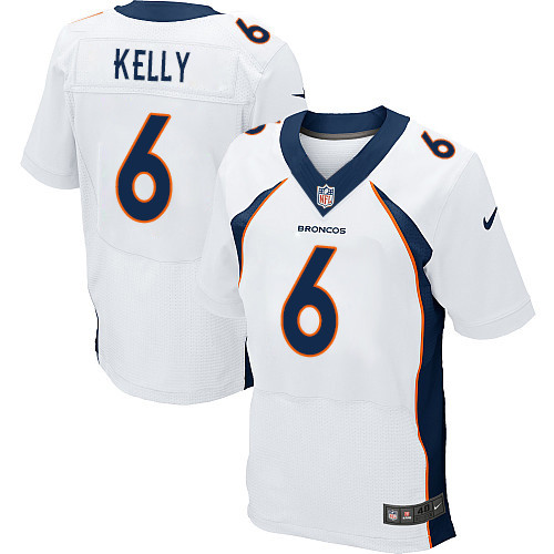 Men's Nike Denver Broncos #6 Chad Kelly Elite White NFL Jersey