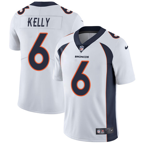 Men's Nike Denver Broncos #6 Chad Kelly White Vapor Untouchable Limited Player NFL Jersey