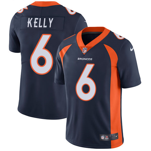 Men's Nike Denver Broncos #6 Chad Kelly Navy Blue Alternate Vapor Untouchable Limited Player NFL Jersey