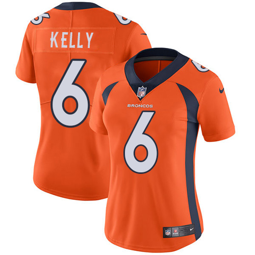 Women's Nike Denver Broncos #6 Chad Kelly Orange Team Color Vapor Untouchable Elite Player NFL Jersey