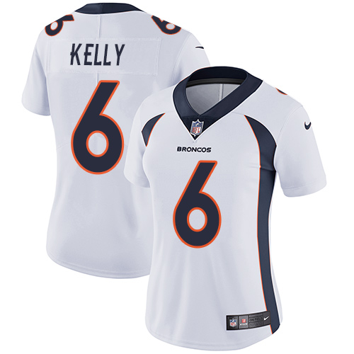 Women's Nike Denver Broncos #6 Chad Kelly White Vapor Untouchable Limited Player NFL Jersey
