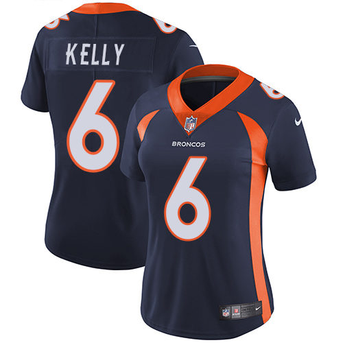 Women's Nike Denver Broncos #6 Chad Kelly Navy Blue Alternate Vapor Untouchable Limited Player NFL Jersey