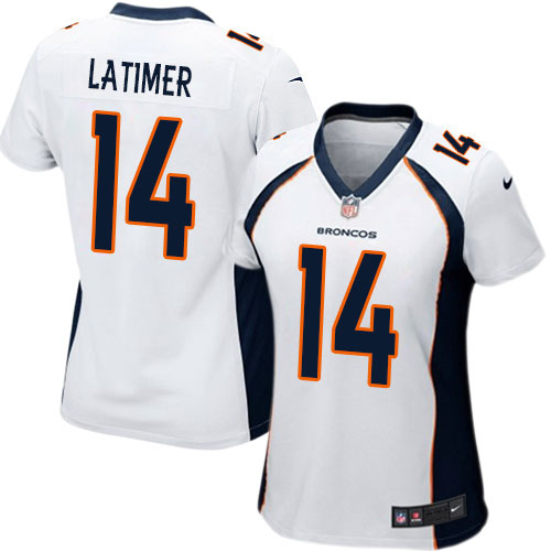 Women's Nike Denver Broncos #14 Cody Latimer Game White NFL Jersey