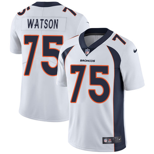 Youth Nike Denver Broncos #75 Menelik Watson White Vapor Untouchable Elite Player NFL Jersey