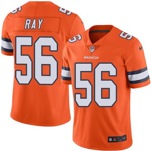 Men's Nike Denver Broncos #56 Shane Ray Elite Orange Rush Vapor Untouchable NFL Jersey
