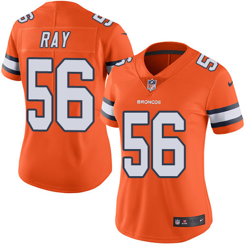 Women's Nike Denver Broncos #56 Shane Ray Elite Orange Rush Vapor Untouchable NFL Jersey