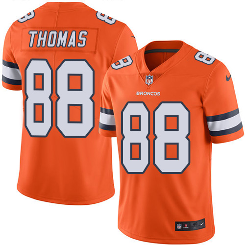 Men's Nike Denver Broncos #88 Demaryius Thomas Elite Orange Rush Vapor Untouchable NFL Jersey