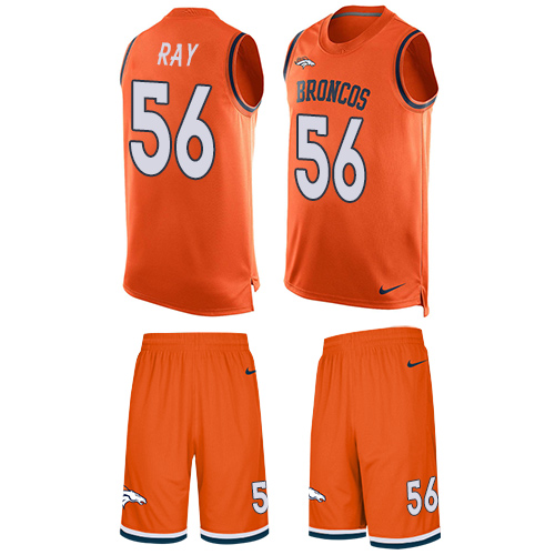 Men's Nike Denver Broncos #56 Shane Ray Limited Orange Tank Top Suit NFL Jersey