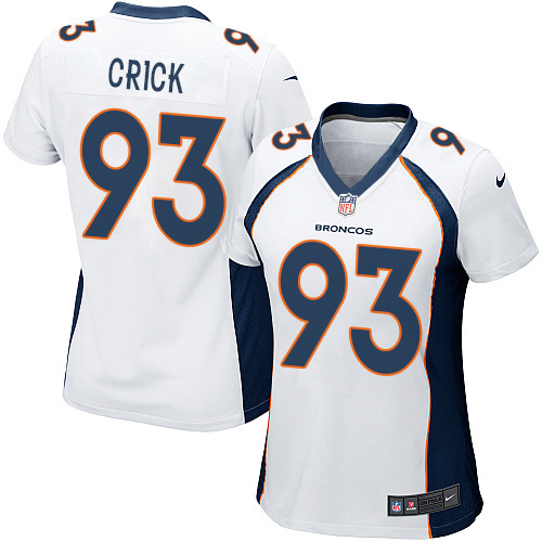 Women's Nike Denver Broncos #93 Jared Crick Game White NFL Jersey