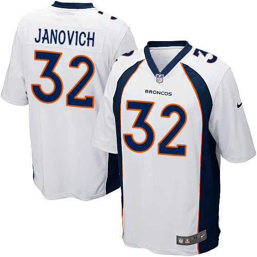 Men's Nike Denver Broncos #32 Andy Janovich Game White NFL Jersey