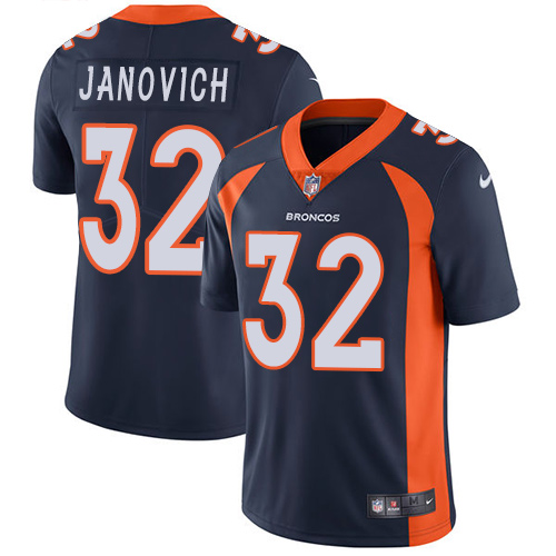 Men's Nike Denver Broncos #32 Andy Janovich Navy Blue Alternate Vapor Untouchable Limited Player NFL Jersey