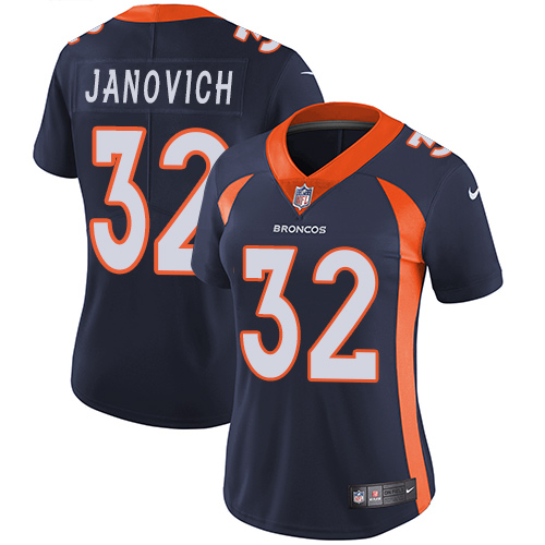Women's Nike Denver Broncos #32 Andy Janovich Navy Blue Alternate Vapor Untouchable Limited Player NFL Jersey