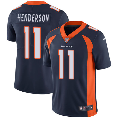Youth Nike Denver Broncos #11 Carlos Henderson Navy Blue Alternate Vapor Untouchable Elite Player NFL Jersey