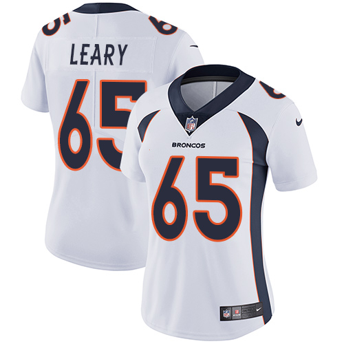 Women's Nike Denver Broncos #65 Ronald Leary White Vapor Untouchable Elite Player NFL Jersey