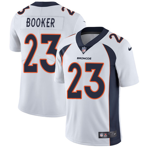 Youth Nike Denver Broncos #23 Devontae Booker White Vapor Untouchable Elite Player NFL Jersey