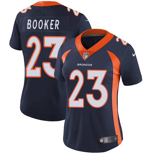 Women's Nike Denver Broncos #23 Devontae Booker Navy Blue Alternate Vapor Untouchable Elite Player NFL Jersey
