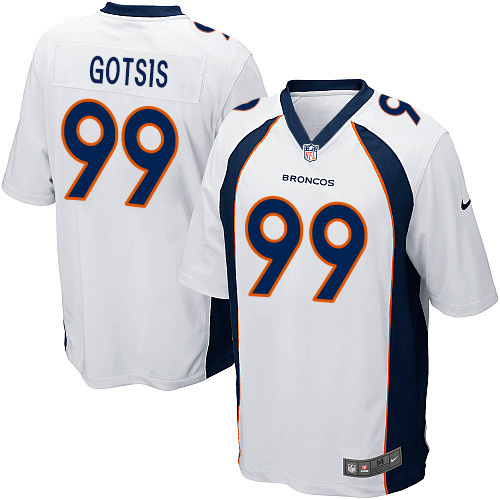 Men's Nike Denver Broncos #99 Adam Gotsis Game White NFL Jersey