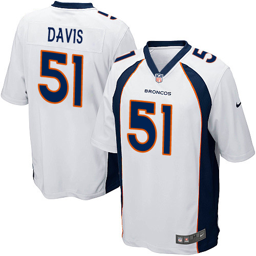 Men's Nike Denver Broncos #51 Todd Davis Game White NFL Jersey