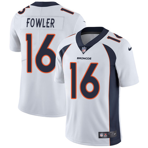 Men's Nike Denver Broncos #16 Bennie Fowler White Vapor Untouchable Limited Player NFL Jersey