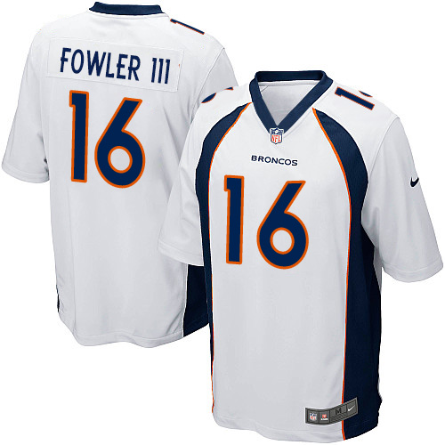 Men's Nike Denver Broncos #16 Bennie Fowler Game White NFL Jersey
