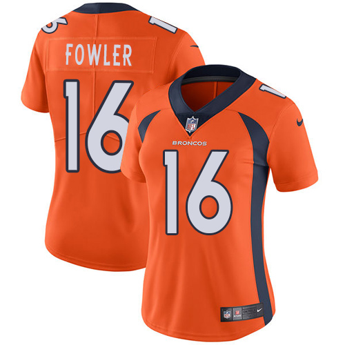 Women's Nike Denver Broncos #16 Bennie Fowler Orange Team Color Vapor Untouchable Elite Player NFL Jersey