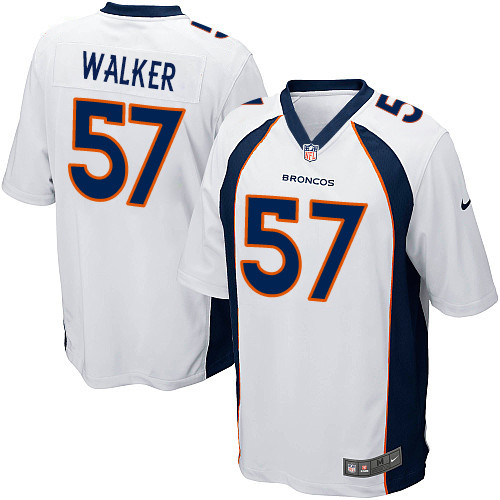 Men's Nike Denver Broncos #57 Demarcus Walker Game White NFL Jersey