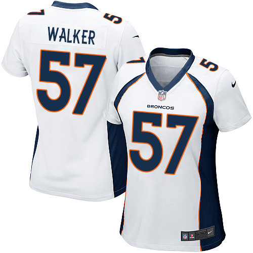 Women's Nike Denver Broncos #57 Demarcus Walker Game White NFL Jersey