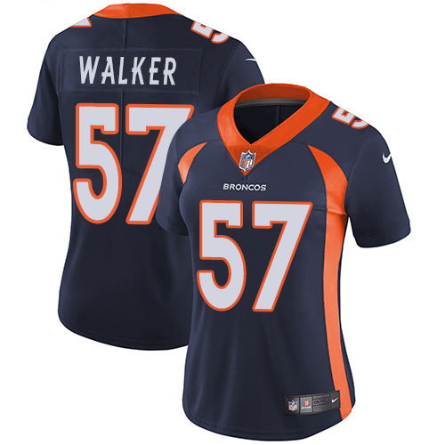 Women's Nike Denver Broncos #57 Demarcus Walker Navy Blue Alternate Vapor Untouchable Elite Player NFL Jersey