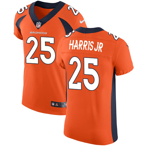 Men's Nike Denver Broncos #25 Chris Harris Jr Orange Team Color Vapor Untouchable Elite Player NFL Jersey