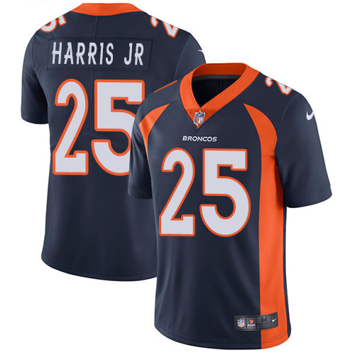 Men's Nike Denver Broncos #25 Chris Harris Jr Navy Blue Alternate Vapor Untouchable Limited Player NFL Jersey