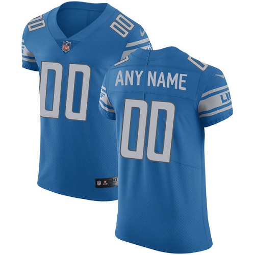 Men's Nike Detroit Lions Customized Blue Team Color Vapor Untouchable Custom Elite NFL Jersey