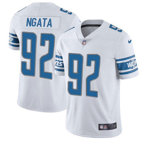 Men's Nike Detroit Lions #92 Haloti Ngata White Vapor Untouchable Limited Player NFL Jersey