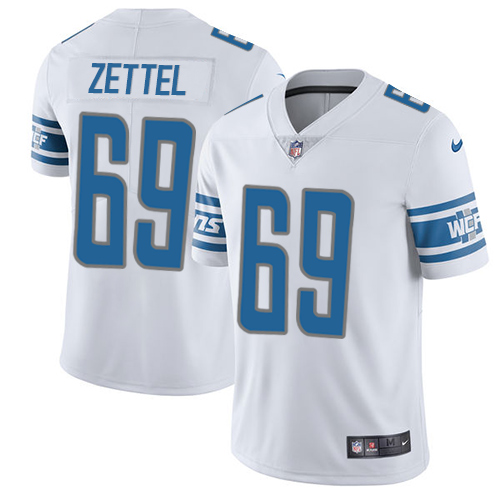 Youth Nike Detroit Lions #69 Anthony Zettel White Vapor Untouchable Limited Player NFL Jersey