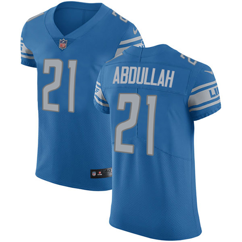Men's Nike Detroit Lions #21 Ameer Abdullah Blue Team Color Vapor Untouchable Elite Player NFL Jersey