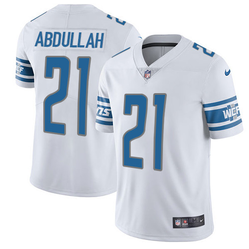 Men's Nike Detroit Lions #21 Ameer Abdullah White Vapor Untouchable Limited Player NFL Jersey