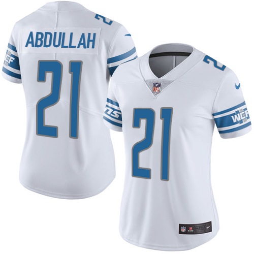 Women's Nike Detroit Lions #21 Ameer Abdullah White Vapor Untouchable Limited Player NFL Jersey