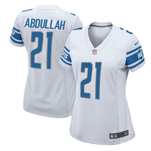 Women's Nike Detroit Lions #21 Ameer Abdullah Game White NFL Jersey