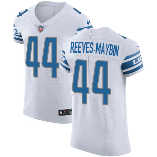 Men's Nike Detroit Lions #44 Jalen Reeves-Maybin Elite White NFL Jersey