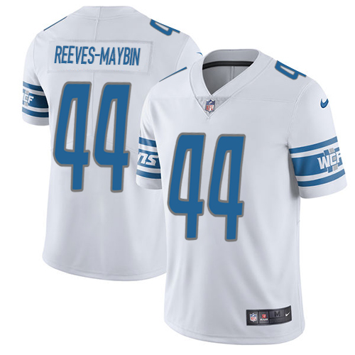 Men's Nike Detroit Lions #44 Jalen Reeves-Maybin White Vapor Untouchable Limited Player NFL Jersey