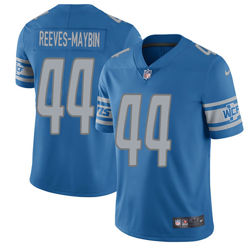 Youth Nike Detroit Lions #44 Jalen Reeves-Maybin Blue Team Color Vapor Untouchable Elite Player NFL Jersey