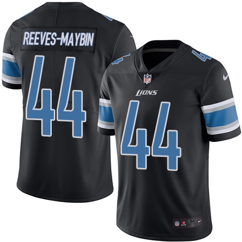 Men's Nike Detroit Lions #44 Jalen Reeves-Maybin Limited Black Rush Vapor Untouchable NFL Jersey